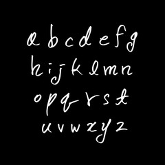 Obraz premium 알파벳 / 손으로 쓴 글씨체