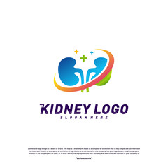 Kidney Logo Design Concept. Urology Logo Vector Template