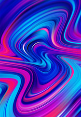 Modern colorful flow poster background. Wavy color paint Liquid.