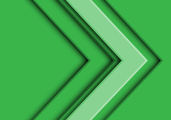 Abstract green tone arrow direction design modern futuristic background vector illustration.