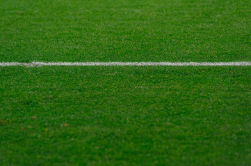 football field close up to the lines