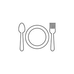 Utensil icon graphic design template vector