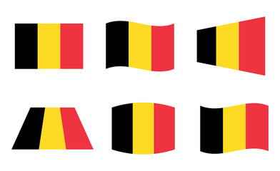 Belgium flag, official colors of the Belgian National flag