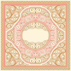 Vintage ornate decorative card