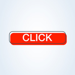 Click here button. vector icon isolated illustration. website clicking