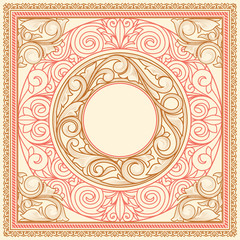 Vintage ornate decorative card