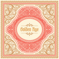 Vintage ornate decorative card
