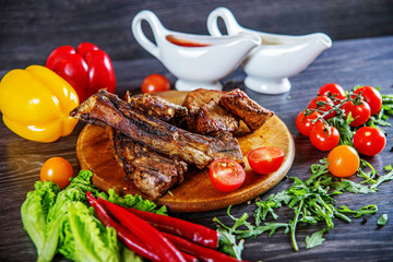 meat and vegetables