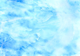 handmade blue watercolor marble background