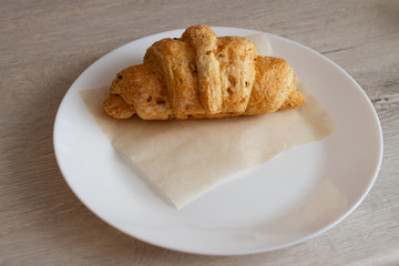 croissant on plate