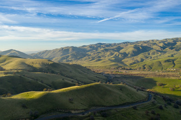 road in the green mountains