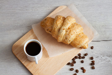 coffee and croissant