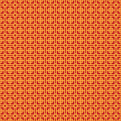 Lunar New Year Seamless Pattern - Red and gold pattern design for Lunar or Chinese New Year