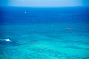 Helicopter on the blue