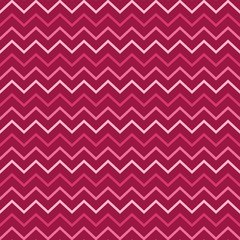 Valentine's Day Seamless Pattern - Chevron zig zag design in classic Valentine colors