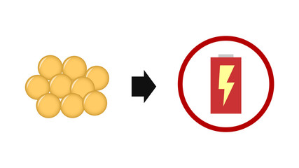 Fat icon vector design. Energy icon