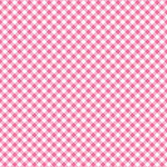 Valentine's Day Seamless Pattern - Gingham design in classic Valentine colors