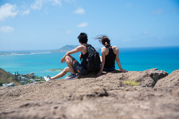 Fototapeta premium young couple on the beach