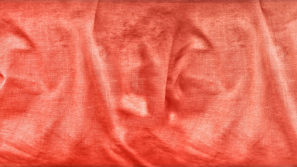 Wavy silk drapery, Rumpled fabric. Abstract color denim textile texture. Background and texture for design.