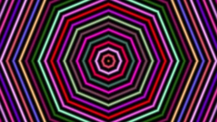 Hypnotic color changing shapes seamless loop animation background. Illusion background, psychedelic background