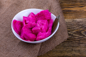 Russian tradition. Snack. Pickled cabbage 2
