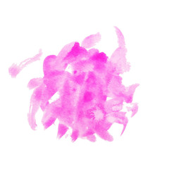 Naklejka premium Abstract watercolor pink background. Vector illustration. Grunge texture for cards and flyers design. A model for the creation of digital brushes