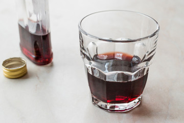 Traditional Balkan Alcoholic Brandy Cherry Rakija / Rakia