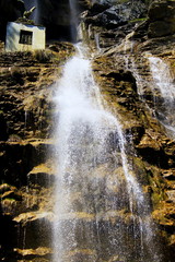 mountain waterfall in the forest. Crimea. uchan-su