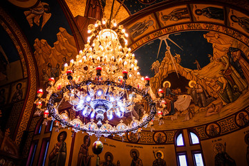 Chandelier church