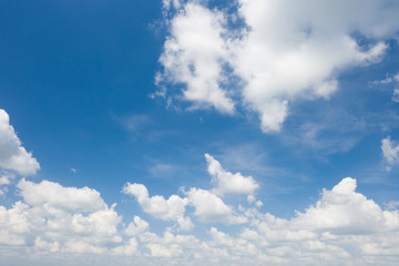 Blue Sky background with white clounds