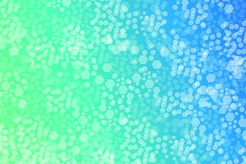 Hexagon Bokeh lights gradient background template. 