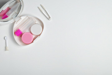 Contact lens accessories. The view from the top.