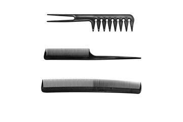set of combs isolated on white