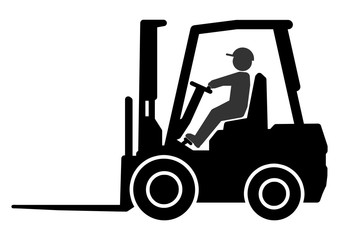 gz304 GrafikZeichnung - dts30 DeliveryTruckSign - german - Gabelstaplerfahrer: english - forklift driver: - simple template - DIN A1 A2 A3 A4 - poster xxl g7139