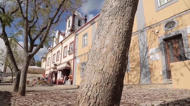 Cafe in Old Town, Silves, Algarve, Portugal, Europe 