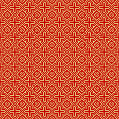 Repeating Geometric Pattern with Triangle, Zig Zag. Vector Background, Texture. For Design Invitation, Interior Wallpaper, Cover Card, Technologic Design. rED GOLD COLOR.
