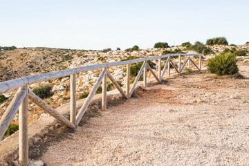 Nature, travel and adventure concept - Country road with the hills in South Spain