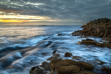 Sunset at Giant's Causeway co. Antrim, Northern Ireland