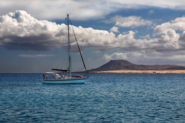 Boat trip around Lobos Island, Fuerteventura, Canary Island, Spain