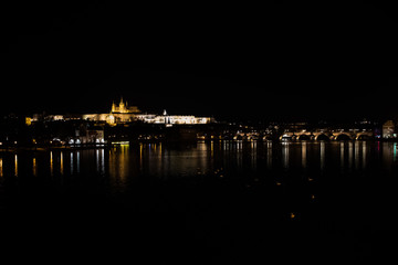 Fototapeta na wymiar night cityscape of Prague