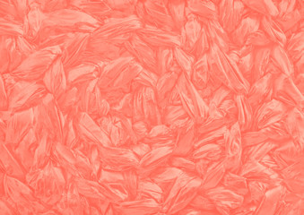 Woven mat texture for background in the trendy living coral color.