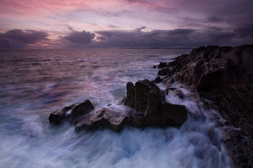Obraz premium Sunset at Old Head of Kinsale, County Cork, Ireland