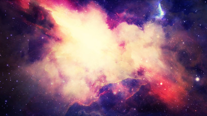 Obraz premium 3D rendering of a stellar nebula and cosmic dust, cosmic gas clusters and constellations in deep space. Elements of this image furnished by NASA