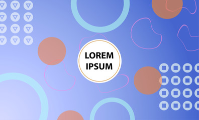 Vector EPS 10 illustration Gradient Background Texture. Template for design, banner, flyer, poster, wallpaper, brochure. Geometric shapes. Future minimal style