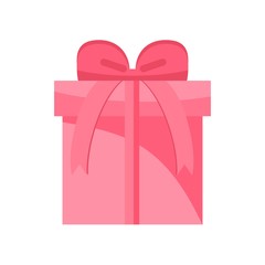 Vector flat pink Gift Icon