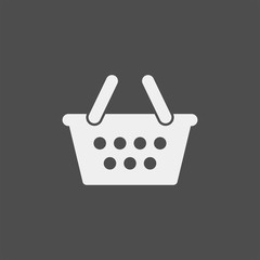 Basket flat vector icon. Buy flat vector icon. Market flat vector icon. Sale and shop flat vector icon