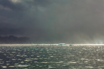 orage sur le lagon de Tahiti