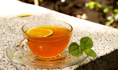 Tea Hot Close up on morning