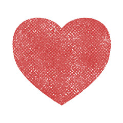 Grunge Heart Isolated