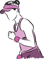  tennis player 2 illustration